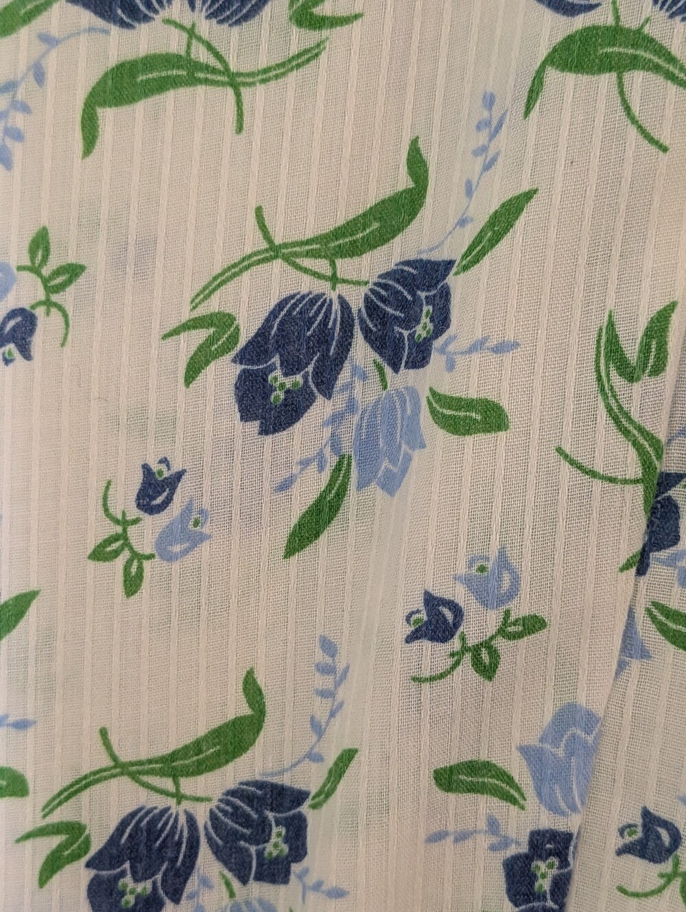 Sweet Baby Jamie Blue Floral Tiered Midi Dress Cottagecore Prairie Size L - Picture 5 of 5